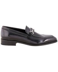Ferragamo Salvatore Mens Gancini Moccasin - Black