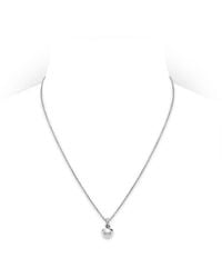Mikimoto - 18k White Gold 8mm Cultured Akoya Pearl & Diamond Twist Pendant Necklace - Lyst