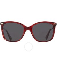 Polaroid - Grey Square Sunglasses Pld 4108/s 00uc/m9 55 - Lyst