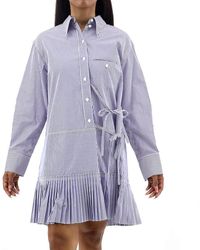 Chloé - Tie-detail Shirt Dress - Lyst