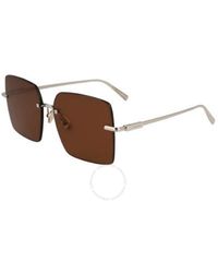 Ferragamo - Brown Square Sunglasses Sf311s 745 60 - Lyst