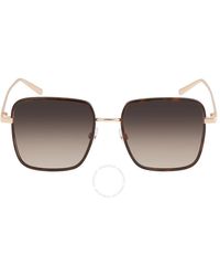 Marc Jacobs - Brown Gradient Square Sunglasses - Lyst