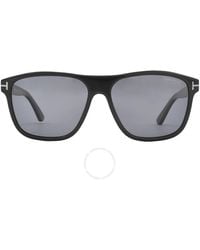 Tom Ford - Frances Polarized Smoke Square Sunglasses Ft1081-n 01d 58 - Lyst