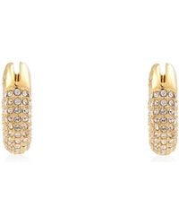 Swarovski - Dextera Pierced Earrings Hoop Shiny Crystal - Lyst