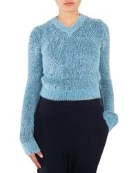 Stella McCartney - Ladies Brushed-Effect Ribbed-Knit Jumper - Lyst