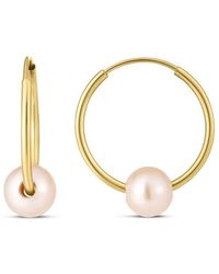 Tresorra - 14K Endless Pearl Earrings - Lyst