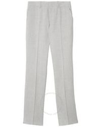 Burberry - Straight Leg Tailored Wool Trousers, Brand Size 52 (Waist - Lyst