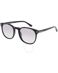 Tom Ford - Ansel Smoke Mirror Oval Sunglasses Ft0858 01c 51 - Lyst