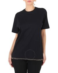 Burberry - Ring-pierced Cotton Oversized T-shirt - Lyst