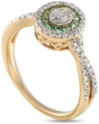 LB Exclusive - 14K 0.40Ct Diamond And Emerald Ring Rn32568 - Lyst