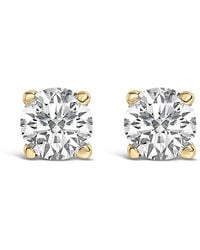 Haus of Brilliance - 14K 1/2 Cttw Lab Grown Diamond Solitaire Stud Earrings - Lyst