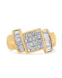Haus of Brilliance - 14K 1 5/8 Cttw Invisible-Set Princess And Baguette Diamond Cocktail Band Ring - Lyst