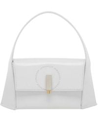 Ferragamo - Geometric Leather Shoulder Bag - Lyst