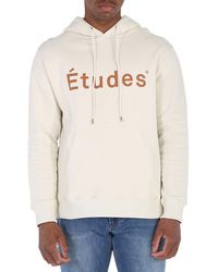 Etudes Studio - Chalk Logo-Print Organic-Cotton Hoodie - Lyst