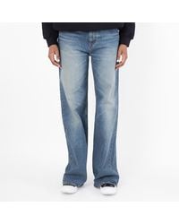 KENZO - Stretch Denim Ayame Wide Jeans - Lyst