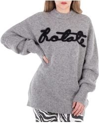 ROTATE BIRGER CHRISTENSEN - Oversized Knitted Logo Jumper, Brand Size 34 (Us - Lyst