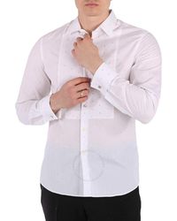 Burberry - Cotton Poplin Embellished Dress Shirt, Brand Size 39 (Neck - Lyst