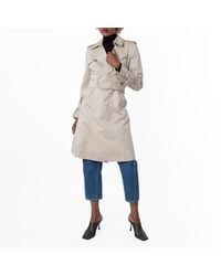 Burberry - Mid-Length Belted Trench Coat, Brand Size 12 Us - Lyst