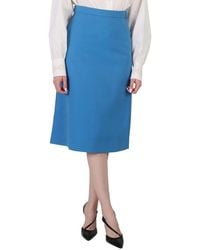 Gucci - Mdccxxxiv Print Midi Skirt, Brand Size 40 (Us Size 8) - Lyst