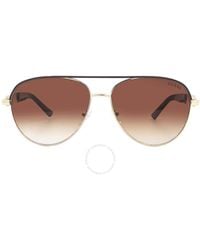 Guess Factory - Brown Gradient Pilot Sunglasses Gf0287 32f 57 - Lyst