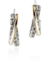 John Hardy - Essential Crossover Earring, Sterling, 20.5Mm - Lyst