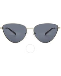 Michael Kors - Cortez Dark Grey Solid Cat Eye Sunglasses Mk1140 10146g 59 - Lyst