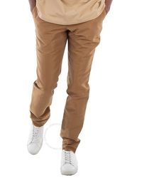 Burberry - Camel Wool Linen Tailored Savile Trousers - Lyst