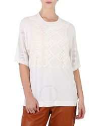 Chloé - Iconic Milk Crochet Patch Shirt - Lyst