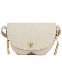 Burberry - Leather Chess Satchel Bag - Lyst