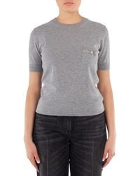 Versace - Medusa 95 Cashmere-Blend Knit T-Shirt - Lyst