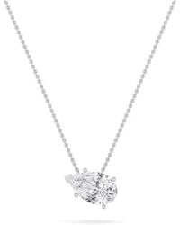 Mure And Co - 2Ctw Pear Shaped Lab Grown Diamond (F/Vs) East West Solitaire Necklace - Lyst