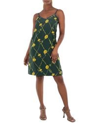 Burberry - Dandelion Print Silk Dress, Brand Size 10 (Us - Lyst