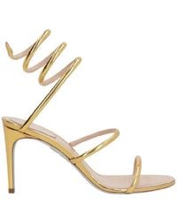 Rene Caovilla - Dark Leather Sandals, Brand Size 36 (Us - Lyst