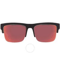 Spy - Discord 5050 Hd Plus Grey Green With Red Spectra Mirror Square Sunglasses 6700000000063 - Lyst