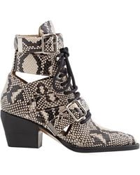 Chloé - Ladies Python Boots - Lyst