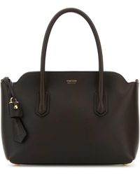 Tom Ford - Chocolate Leather Handbag - Lyst