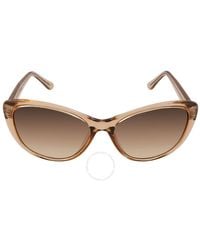 Calvin Klein - Brown Gradient Butterfly Sunglasses - Lyst