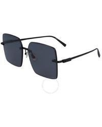 Ferragamo - Grey Square Sunglasses Sf311s 002 60 - Lyst