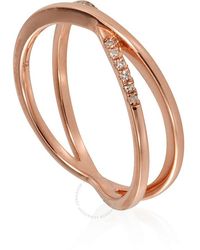 Diamanti Per Tutti - Rose Gold-plated Diamond Ring - Lyst