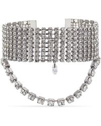 Jimmy Choo - Saeda Crystal Mesh Bracelet - Lyst