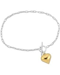 Amour - Heart Charm Bracelet - Lyst