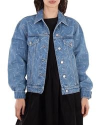 Bally - Logo-Print Cotton Denim Jacket - Lyst