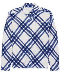Burberry - Check Pattern Buttoned Up Shirt - Lyst