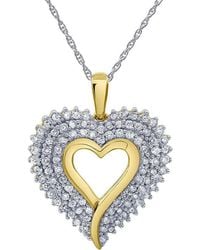 Brilliant Diamond - Sterling 1.00 Carat Lab Grown Diamond Pendant Necklace For - Lyst