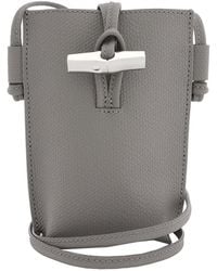 Longchamp - Le Roseau Leather Phone Case With Strap - Lyst