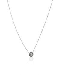 PANDORA - Round Sparkle Halo Necklace - Lyst
