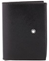 Montblanc - Soft Trio Leather Card Holder 4Cc - Lyst