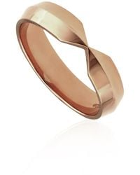 Tiffany & Co. - 18K Rose Nesting Wide Band Ring - Lyst