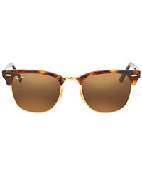 Ray-Ban - Clubmaster Fleck Classic B-15 Square Sunglasses Rb3016 1160 - Lyst