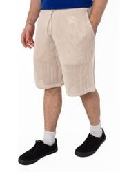 Burberry - Ekd Embroidered Cotton Mesh Shorts - Lyst